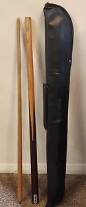 Vintage Riley Master Snooker Cue Two Piece Pool With Case - Picture 1 of 6