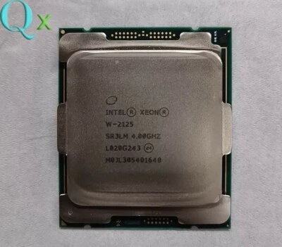 Intel Xeon W-2125 SR3LM 4.00GHz Quad Core 8T LGA2066 Server CPU Processor - Image 1 of 2