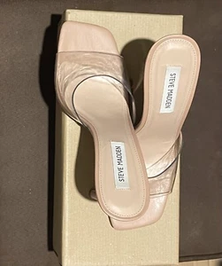 Tan Clear Steve Madden Heel - Picture 1 of 2