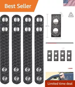AccuMold Elite Leather-like Tactical Belt Keepers - 4-Pack for Professionals - Picture 1 of 8