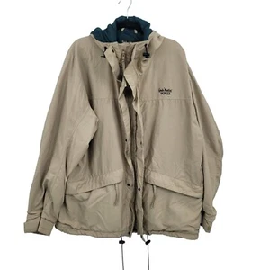 Vintage Gander Bergjacke XL hellbraun leicht im Freien wasserdicht Kapuze - Bild 1 von 18