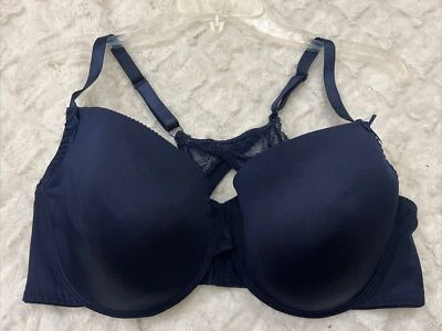 Sujetador acolchado Delta Burke mujer talla 40DD azul con aros Foto 1 de 4
