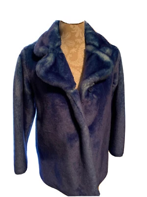 United цвета benetton размер большой детский синий искусственного меха пальто - Изображение 1 из 3