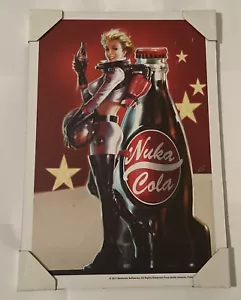 NUKA COLA GIRL Hardboard Poster. 8.25”X 11.75”. 2017 Bethesda Games Soft works. - Picture 1 of 2