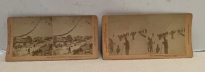1898 Chilcoot Pass Alaska Gold Rush Stereoview Cards Antique Photo James Davis - Picture 1 of 4