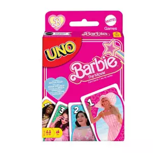 Mattel UNO Barbie The Movie Card Game, 2-10 Players - Picture 1 of 2