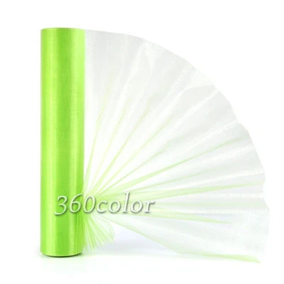 Rollo de organza de cristal de 25M x 29CM tela transparente silla de boda arco marco mesa corredor Foto 1 de 4