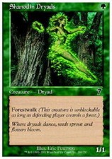 4x Shanodin Dryads MTG 7th Edition NM Magic Regular