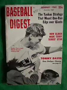 Resumen de béisbol de enero de 1963 Ralph Terry de Nueva York yanquis - Imagen 1 de 1