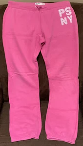 GIRLS SIZE 14 PINK PS NY SWEATPANTS SOFT SUPER CUTE!! - Picture 1 of 3