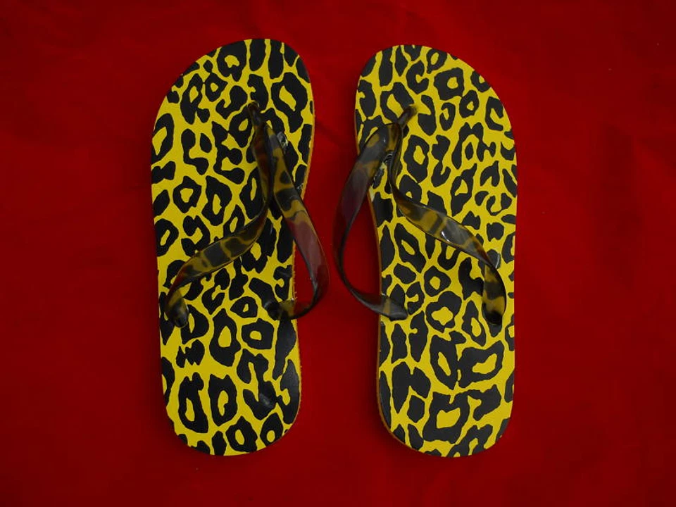 Nos Chanclas de Leopardo Zapato de Playa Guepardo Tangas Estampado de Gato Verano Pisos Mula Pequeño Foto 1 de 1