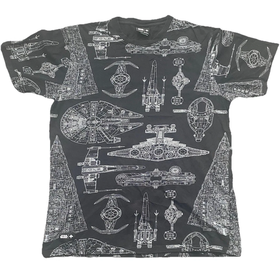 RARE-STAR WARS- BLUE PRINT- Lifted Research Group- Mens T Shirt Short Sleeve XL - Image 1 of 4