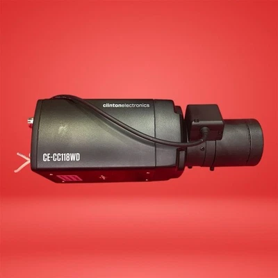 Clinton Electronics CE-CC118WD Analog WDR Box Camera W/ Tamron Lens - Image 1 of 4