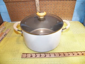 Vintage PAULA DEEN Dutch Oven Porcelain Nonstick 6 Qt Pot w/ Lid - Picture 1 of 8