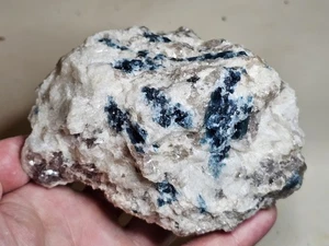 Rich Blue Tourmaline Specimen with Quartz and Mica - Unknown Locality - Picture 1 of 5