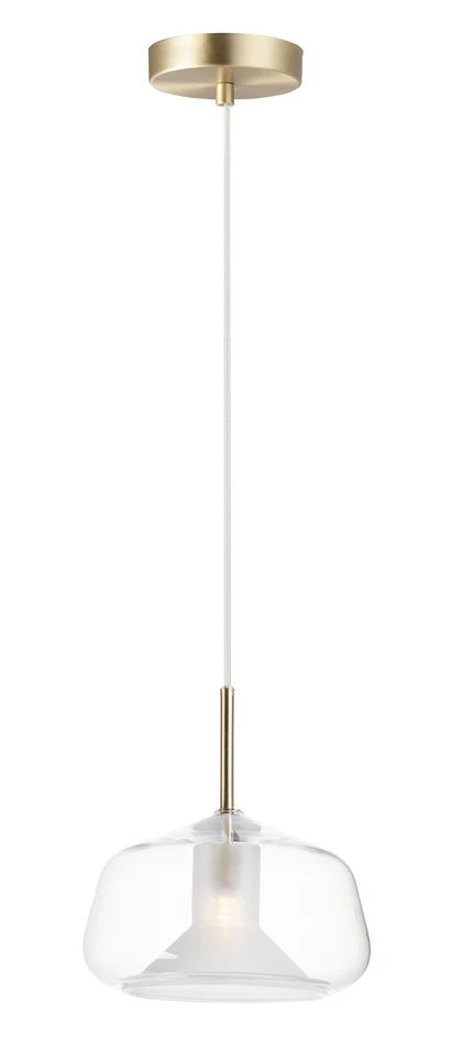 Satin Brass LED Pendant from the Deuce Collection - Imagem 1 de 1