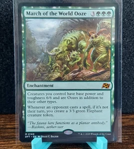 March of the World Ooze Aetherdrift Regular Magic the Gathering Mythic M0169 - Picture 1 of 2