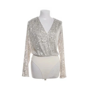 H&M, Body, Größe: XS, Beige/Silber, Polyester/Elasthan, Einfarbig, Damen #iZs - Bild 1 von 5