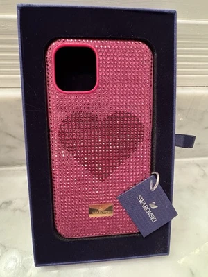 Funda para Smartphone Swarovski Cristal Rosa Corazón iPhone 11 Pro Nueva en Caja Preciosa $79 Foto 1 de 4
