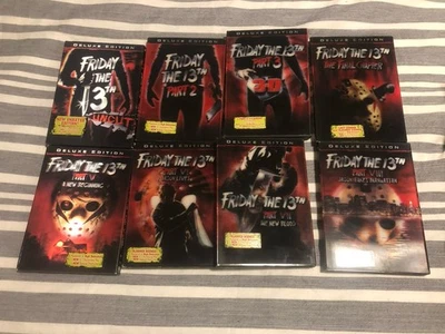 Friday the 13th DVD Set 1-8 Deluxe Editions w/ Lenticular Slips + 3D Glasses - Image 1 of 4