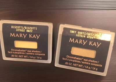 Mary Kay Chromafusion Eye Color - SMOKY QUARTZ & BISCOTTI - Full Size New - Image 1 of 3