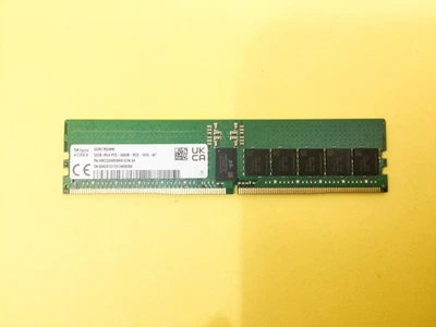 HYNIX 32GB (1X32GB) 1RX4 PC5-4800B ECC RDIMM MEMORY HMCG84MEBRA107N - Image 1 of 3