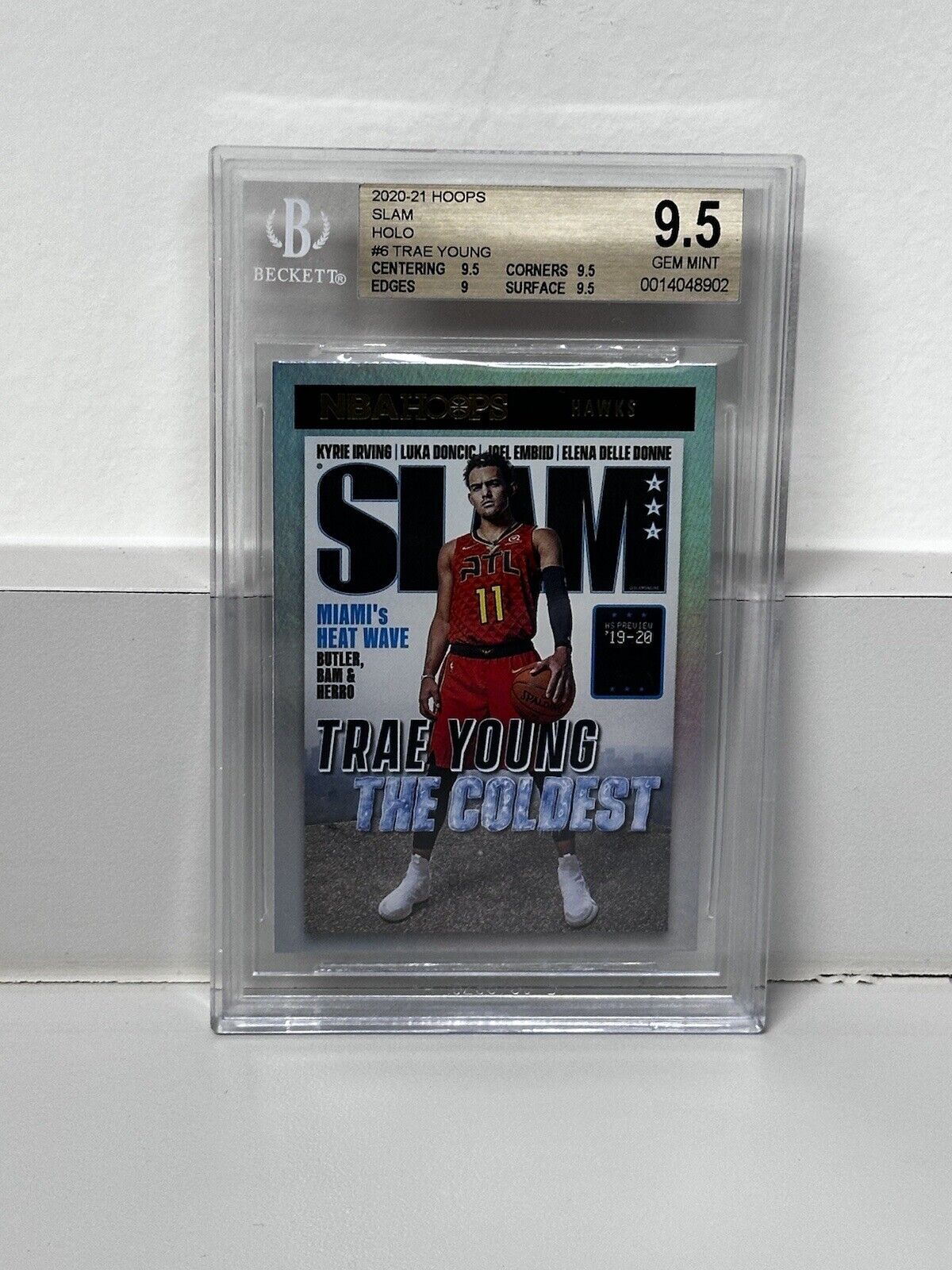 Trae Young 2020-21 Panini Hoops Slam Insert Holo Foil BGS 9.5
