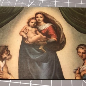 Mary and Jesus Vintage CALENDAR ART RELIGIOUS Litho Print 5 x 7 inch - Picture 1 of 17
