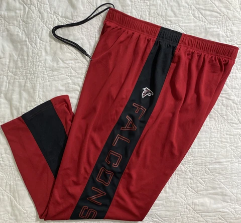 Men's NFL Atlanta Falcons Logo Athletic Lounge Pants, XL Cover