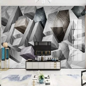 Vlies Fototapete Wandtapete Wandbilder 3D Jazzweiß Moderne Marmor 10064 - Picture 1 of 5