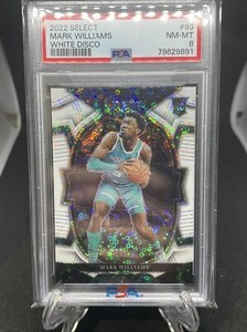 2022-23 Panini Select White Disco Rookie Mark Williams PSA NMT8 Low Pop