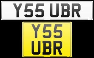 YES 😎 UBER TAXI 🚖 DRIVER NEAT PREFIX PRIVATE REGISTRATION NUMBER PLATE Y55 UBR - Picture 1 of 2
