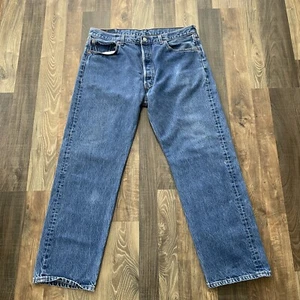 Levi's 501 Herren Jeans 501-0115 Blau Aktuelle Größe W36 L29,5 Hergestellt in den USA - Bild 1 von 18
