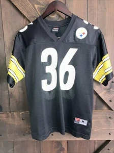 Vintage Jerome Bettis Bus 36 Pittsburgh Steelers NFL Football Jersey Youth M - Picture 1 of 4