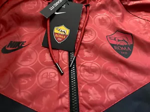 Mens Nike AS Roma Jacket CI1321 014 Football Windrunner Hoodie Size Medium M - Picture 1 of 12