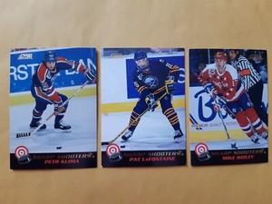 1992-93 Score Sharp Shooters Canadian Hockey Inserts Lot of 4 Different 6,7,8,24