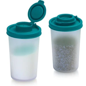Salt and Pepper Shakers Moisture Proof Set of 2 Large Salt Shaker to Go Camping - Picture 1 of 6