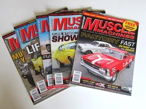 Hemmings MUSCLE MACHINES 2013 Magazine Lot of 5 Jan Feb July Sep Dec 2013 - Picture 1 of 13