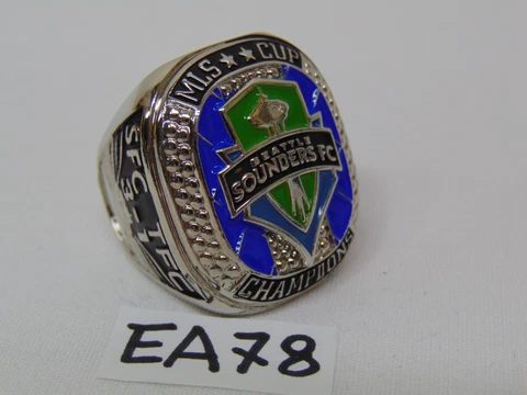 SEATTLE SOUNDERS FC TEAM  RING 2019 MLS CUP WORLD CHAMPIONS  NEW SZ 9 1/2 Cover