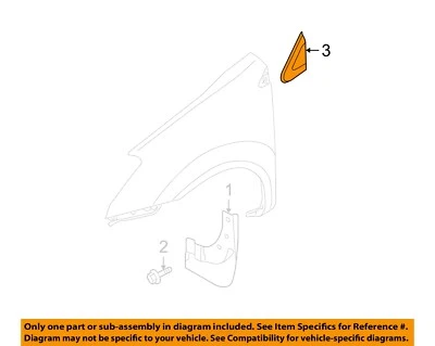 NISSAN OEM 08-15 Rogue Select Fender Exterior Trim-Finish Molding 96318JM00A Foto 1 de 2