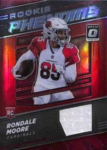 2021 Donruss Optic RONDALE MOORE (RC) Cardinals Rookie Patch Red Prizm - Picture 1 of 2