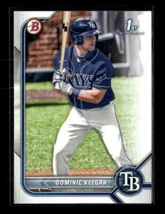 Lotto 5 carte Bowman Draft Paper 2022 Dominic Keegan Tampa Bay Rays #BD-9 - Foto 1 di 2