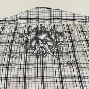Vintage Looney Tunes Yosemite Sam Lot 29 Airbrushed Button Front Shirt Men’s XXL - Picture 1 of 8