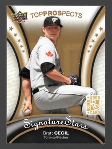2009 Upper Deck Signature Stars #106 Brett Cecil RC (Blue Jays)