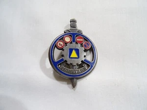 INSIGNE MILITAIRE MONITEUR CONDUITE DELSART SENS H 663 MILITARIA MILITARY MEDAL - Picture 1 of 5