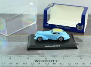 Coche BOS Modelos 87081 Antiguo Temporizador Alfa Romeo 8 C 2900 Azul Claro Escala 1:87 HO - Imagen 1 de 2