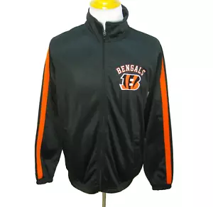 Cincinnati BENGALS Trainingsjacke Herren (Größe Medium) schwarz NFL Football durchgehender Reißverschluss - Bild 1 von 6