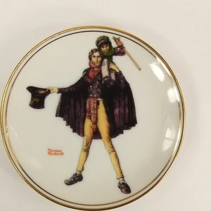 Best Of Norman Rockwell Miniature Collectors Plate "God Bless Us Everyone" JEJ7A - Picture 1 of 7