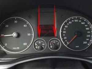 Fits VW Golf 5 V Plus  2003-2009  2-Teilig Matt Aluminium Tachoringe Tacho Ringe - Picture 1 of 8