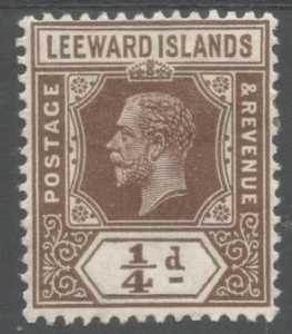 LEEWARD IS SG 81 el 1931-2 GV farthing marrón reversión a morir 1 nuevo como nuevo - Imagen 1 de 2